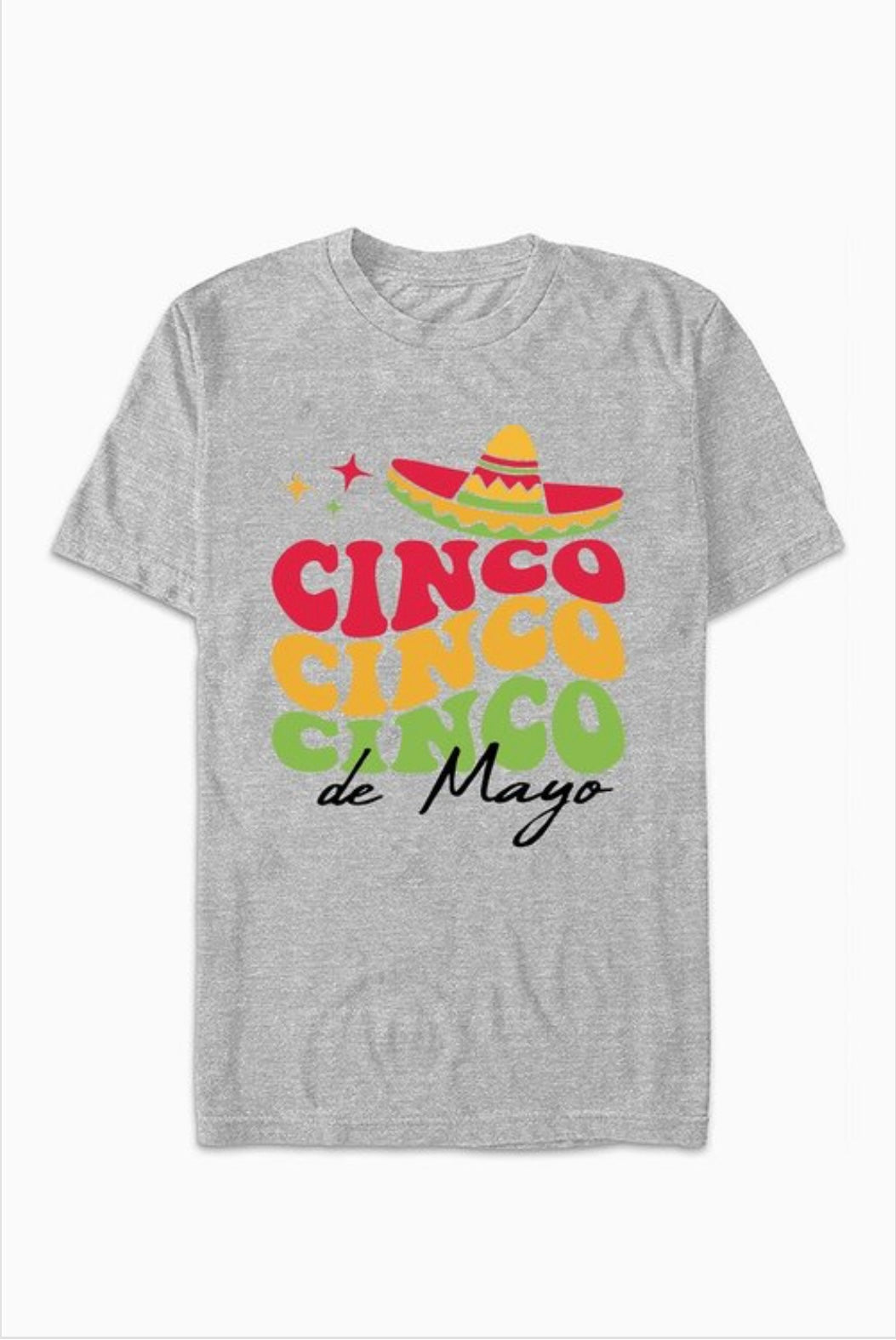 Cinco De Mayo T Shirt (grey)