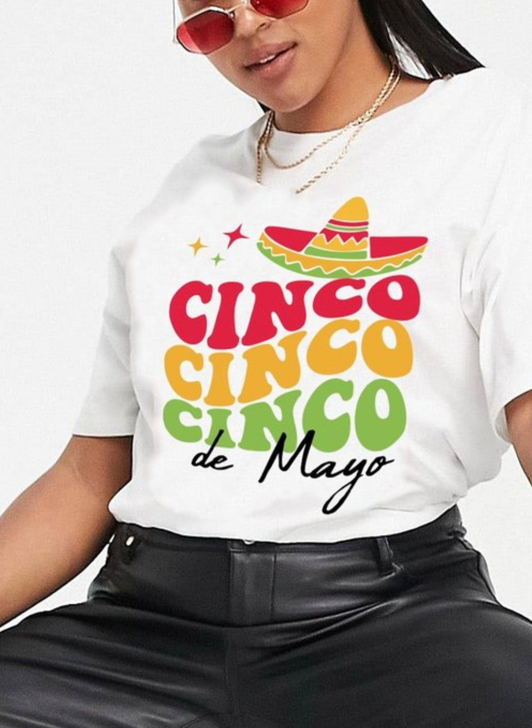 Cinco De Mayo T Shirt (white)