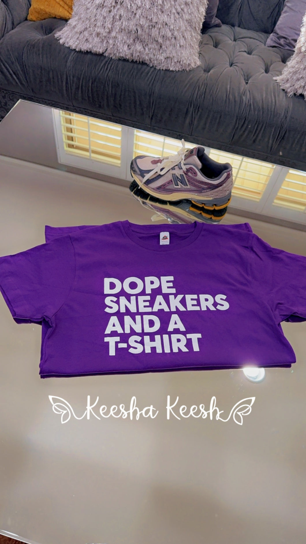 MAR'KAYLA 💜💜💜                        Dope Sneakers and A T-Shirt