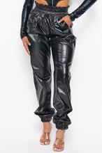 Load image into Gallery viewer, Faux Leather Joggers w/ Pockets
