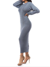 Load image into Gallery viewer, Grey Sweater Dress
