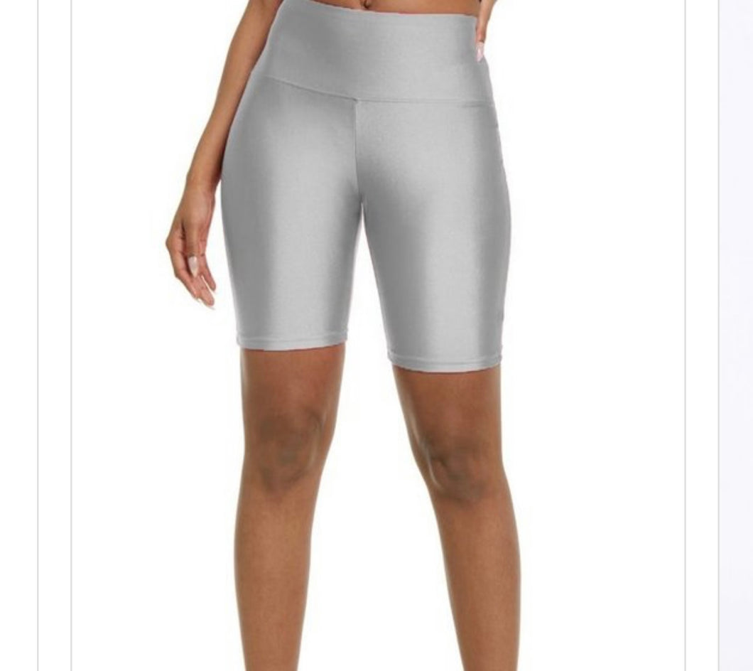 BIKER SHORTS (Silver)