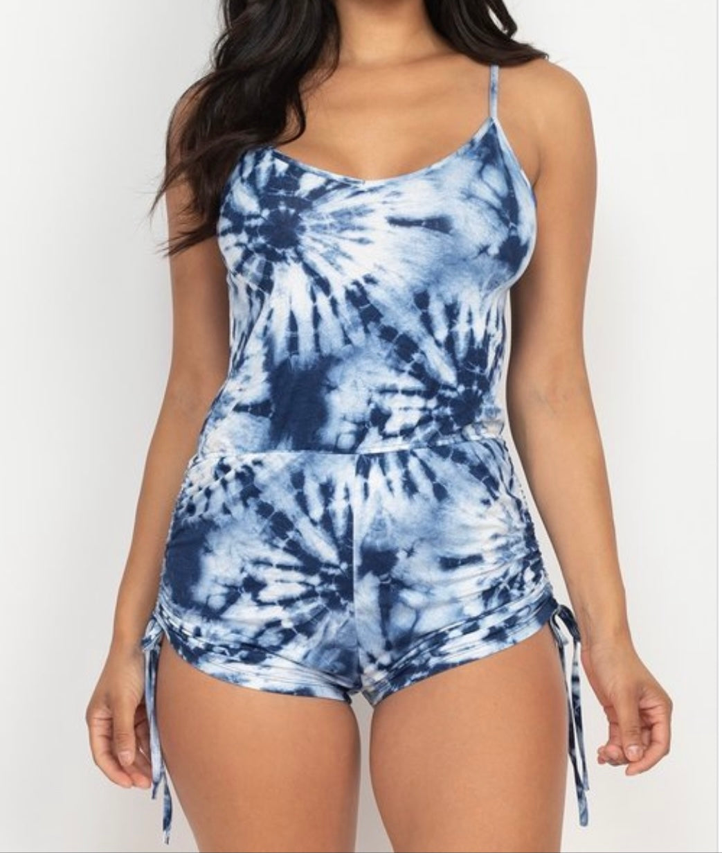 Tye-Dye Romper (Blue)