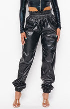 Load image into Gallery viewer, Faux Leather Joggers w/ Pockets
