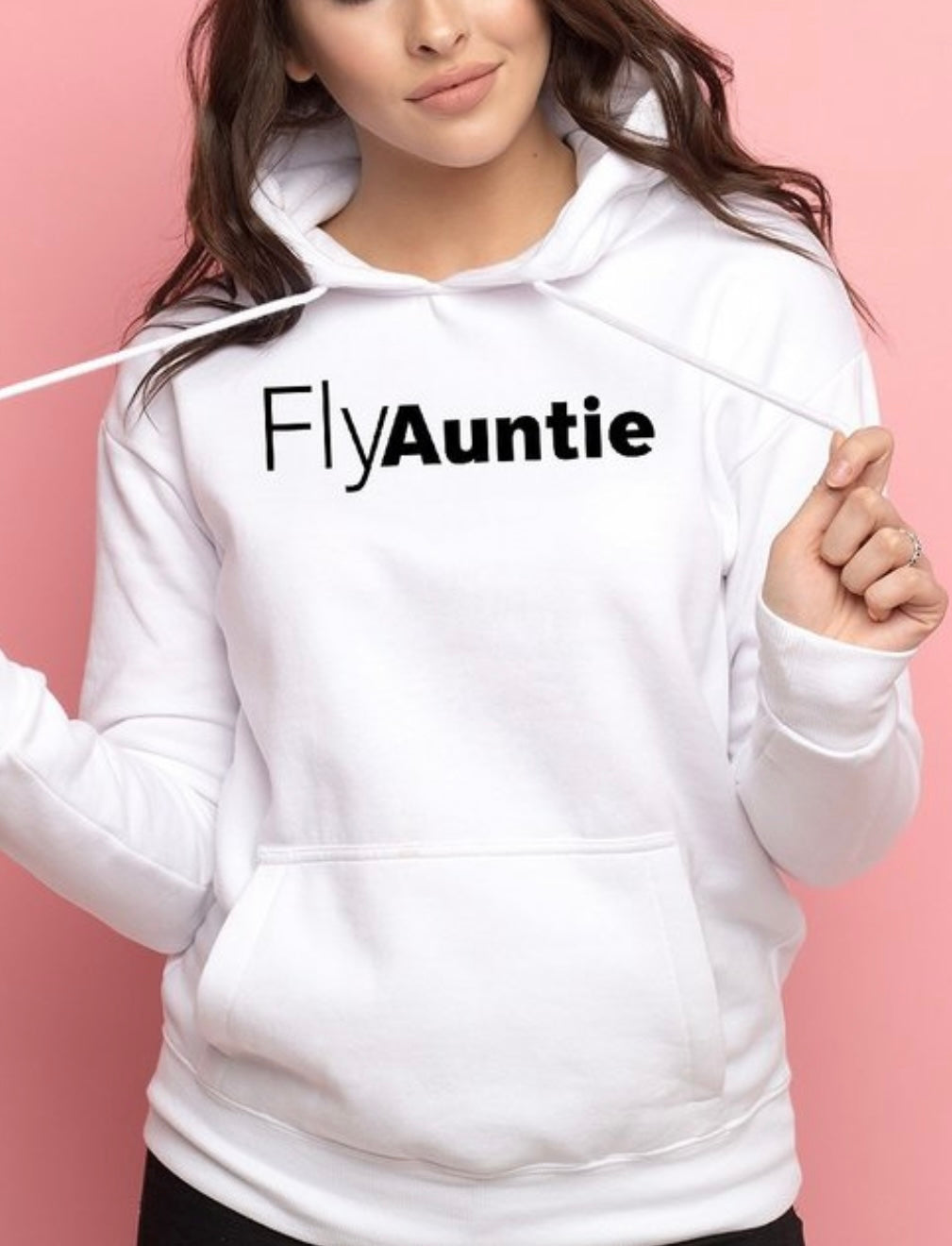 FLY AUNTIE HOODIE (White)