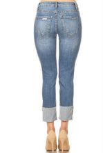 Load image into Gallery viewer, Cuffed Slim Boyfriend Jeans
