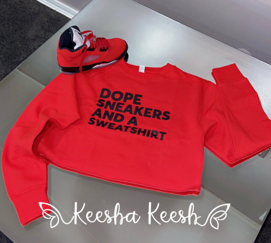 Dope Sneakers Sweatshirt (Red)