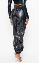 Load image into Gallery viewer, Faux Leather Joggers w/ Pockets
