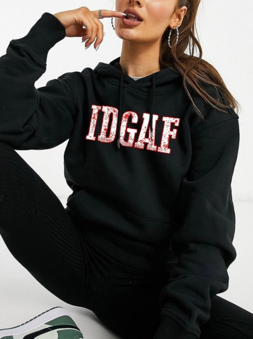 IDGAF HOODIE (Black)