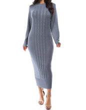 Load image into Gallery viewer, Grey Sweater Dress
