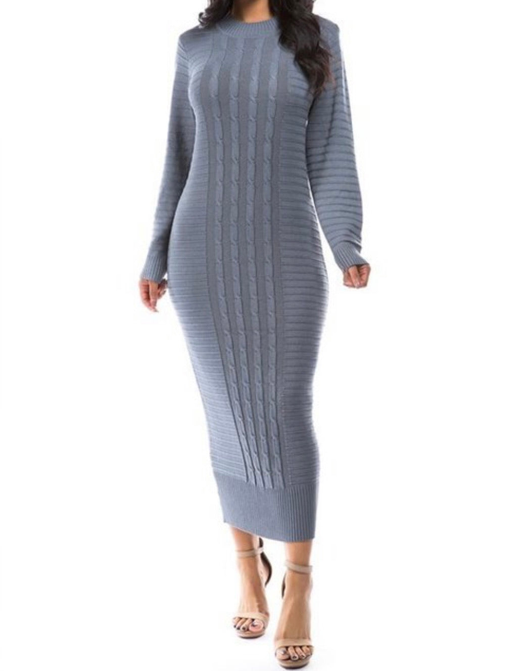 Grey Sweater Dress