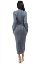 Load image into Gallery viewer, Grey Sweater Dress
