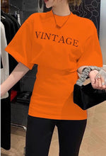 Load image into Gallery viewer, Vintage Top w/ Zipper (Orange)
